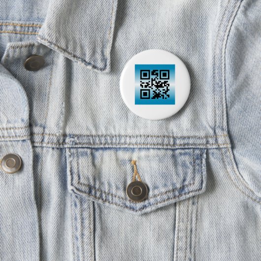 QR-code® met tekst: WELKOM Ronde Button 5,7 Cm (In situ)