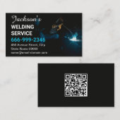 QR-code metaalgietersfabrikant Visitekaartje (Voorkant / Achterkant)