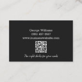 QR-code metaalgietersfabrikant Visitekaartje (Achterkant)