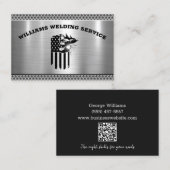 QR-code metaalgietersfabrikant Visitekaartje (Voorkant / Achterkant)