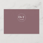 QR Code Metallic Roos Goud Details Roze Huwelijk Informatiekaartje (Achterkant)