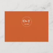 QR Code Metallic Roos Goud Sinaasappel Details Huw Informatiekaartje (Achterkant)