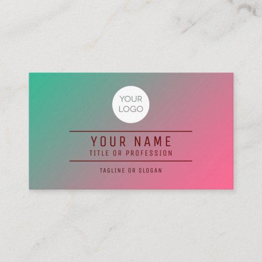 QR Code Miami Blend Name Professional Contactkaartje (Voorkant)