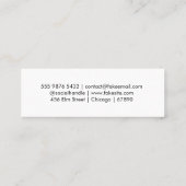 QR Code Mini Business  Mini Visitekaartje (Achterkant)