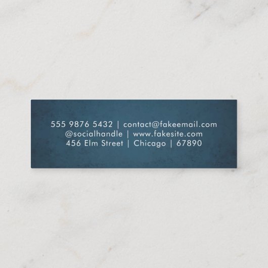 QR Code Mini Visitekaartje (Achterkant)