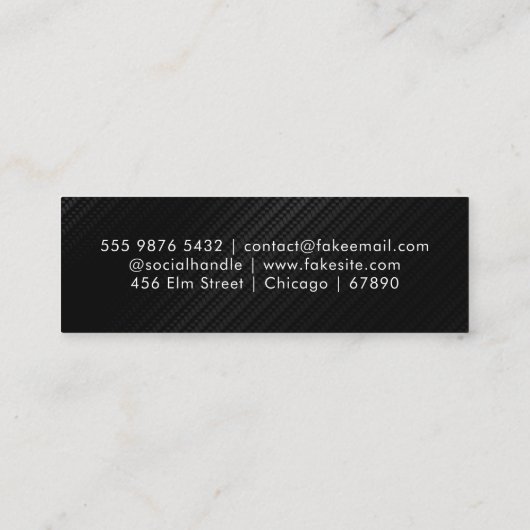 QR Code Mini Visitekaartje (Achterkant)