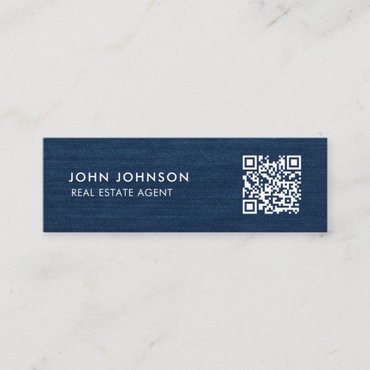 QR Code Mini Visitekaartje (Voorkant)