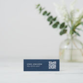 QR Code Mini Visitekaartje (Staand voorkant)