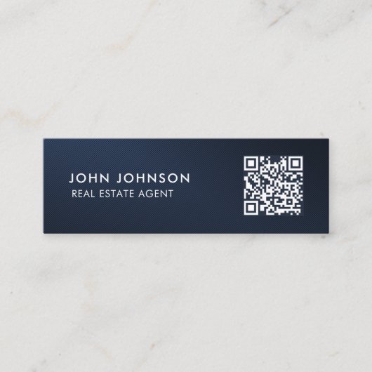 QR Code Mini Visitekaartje (Voorkant)