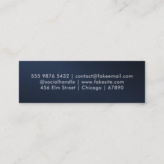 QR Code Mini Visitekaartje (Achterkant)