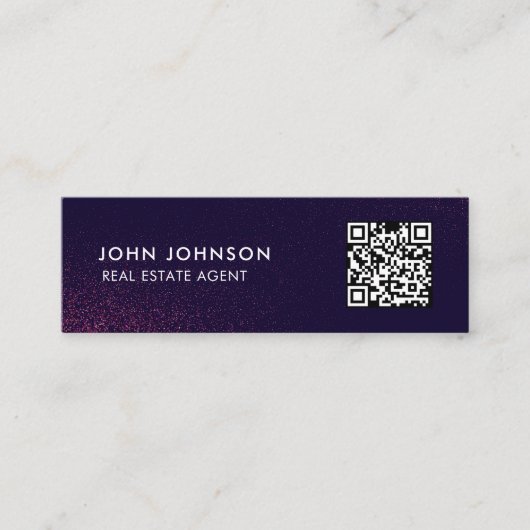 QR Code Mini Visitekaartje (Voorkant)