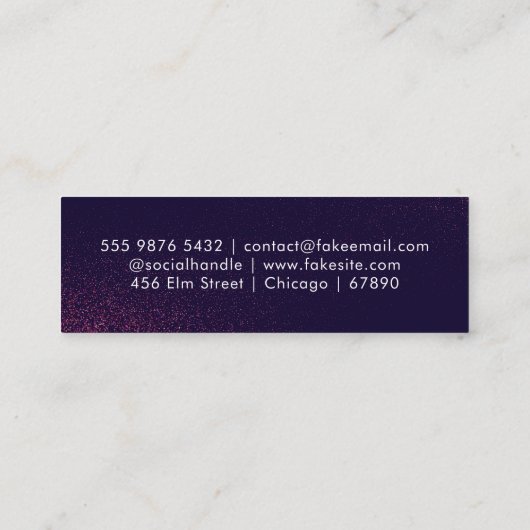 QR Code Mini Visitekaartje (Achterkant)