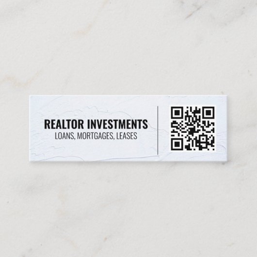 QR-code Mini Visitekaartje (Voorkant)