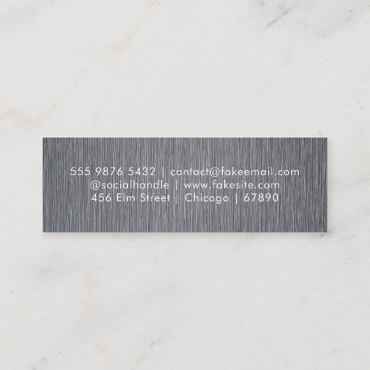 QR Code Mini Visitekaartje (Achterkant)