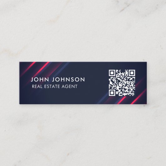 QR Code Mini Visitekaartje (Voorkant)