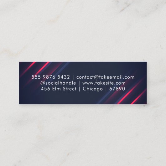 QR Code Mini Visitekaartje (Achterkant)