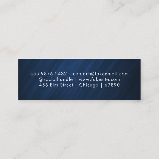 QR Code Mini Visitekaartje (Achterkant)