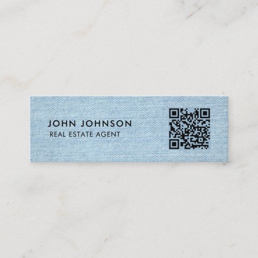 QR Code Mini Visitekaartje (Voorkant)