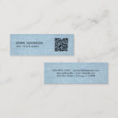 QR Code Mini Visitekaartje (Voorkant / Achterkant)