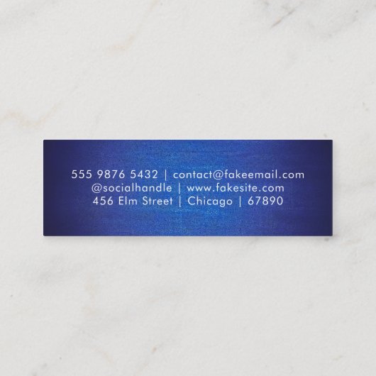 QR Code Mini Visitekaartje (Achterkant)