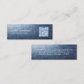 QR Code Mini Visitekaartje (Voorkant / Achterkant)