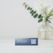 QR Code Mini Visitekaartje (Staand voorkant)