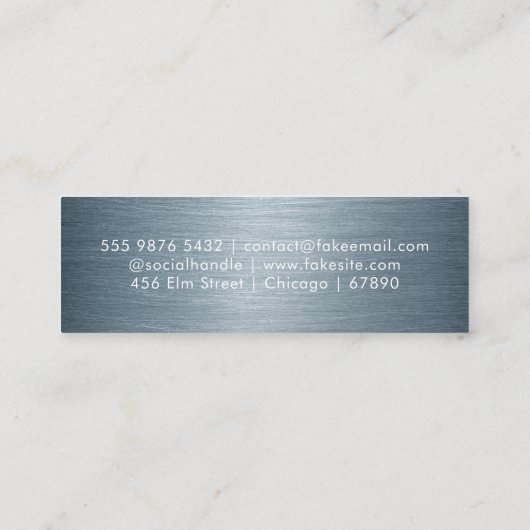 QR Code Mini Visitekaartje (Achterkant)