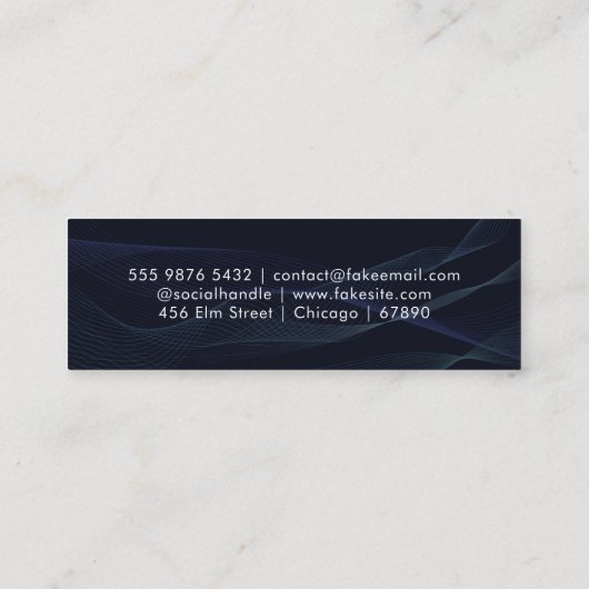 QR Code Mini Visitekaartje (Achterkant)