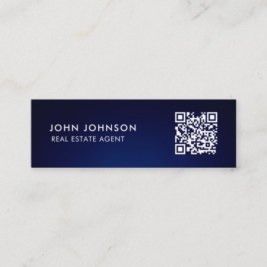 QR Code Mini Visitekaartje (Voorkant)