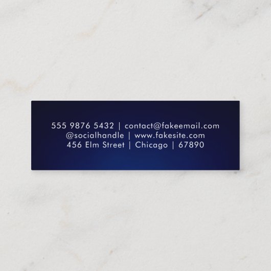 QR Code Mini Visitekaartje (Achterkant)