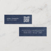 QR Code Mini Visitekaartje (Voorkant / Achterkant)