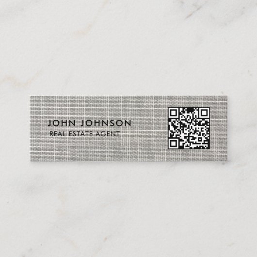 QR Code Mini Visitekaartje (Voorkant)