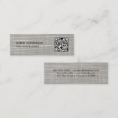 QR Code Mini Visitekaartje (Voorkant / Achterkant)