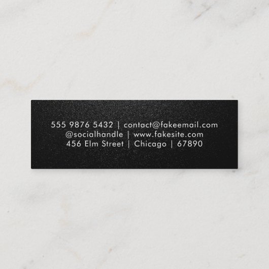 QR Code Mini Visitekaartje (Achterkant)