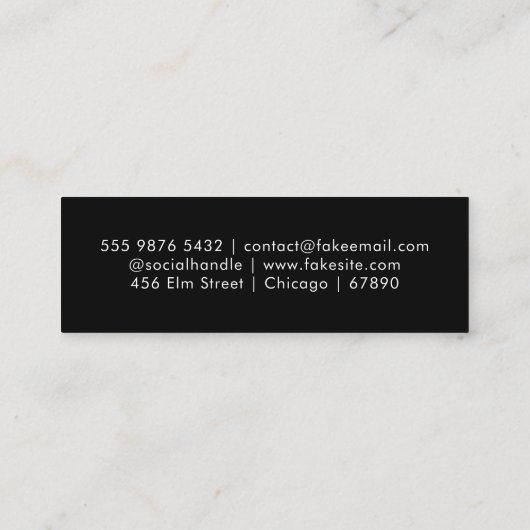 QR Code Mini Visitekaartje (Achterkant)