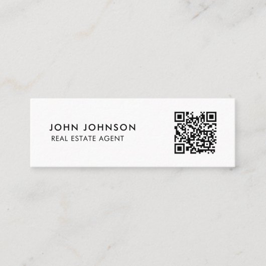 QR Code Mini Visitekaartje (Voorkant)