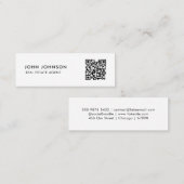 QR Code Mini Visitekaartje (Voorkant / Achterkant)