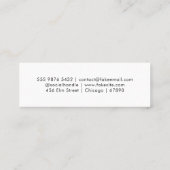 QR Code Mini Visitekaartje (Achterkant)