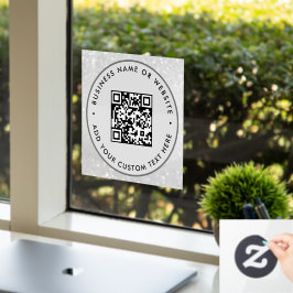 QR-code | Minimaal scanbare ronde voor bedrijven Raamsticker