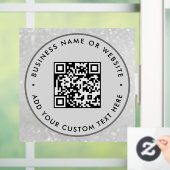 QR-code | Minimaal scanbare ronde voor bedrijven Raamsticker (Huis)