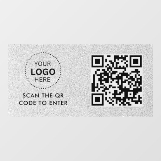 QR-code | Minimaal scanbare ronde voor bedrijven Raamsticker (Vel)