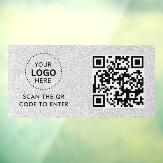 QR-code | Minimaal scanbare ronde voor bedrijven Raamsticker (Vel 3)