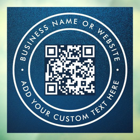 QR-code | Minimaal scanbare ronde voor bedrijven Raamsticker (Vel 3)