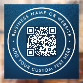 QR-code | Minimaal scanbare ronde voor bedrijven Raamsticker (Vel 2)
