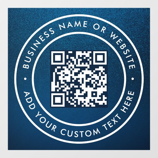 QR-code | Minimaal scanbare ronde voor bedrijven Raamsticker (Vel)
