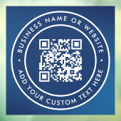 QR-code | Minimaal scanbare ronde voor bedrijven Raamsticker (Vel 3)