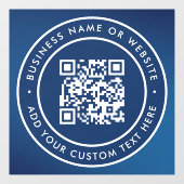 QR-code | Minimaal scanbare ronde voor bedrijven Raamsticker (Vel)