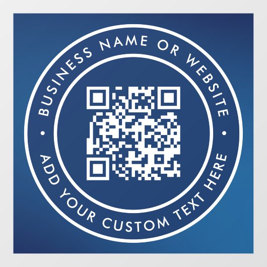QR-code | Minimaal scanbare ronde voor bedrijven Raamsticker (Vel)