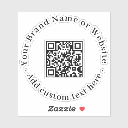 QR Code Minimal Logo Business Promo label (Vel)