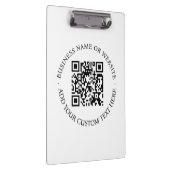 QR-code | Minimale, eenvoudige, eenvoudige witte s Klembord (Rechts)